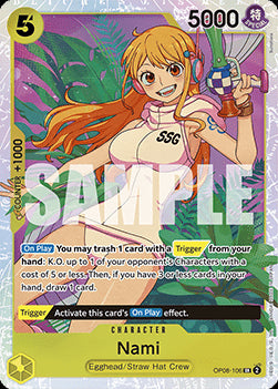 Nami (OP08-106) (V.1) OP08 Super Rare Near Mint Englisch