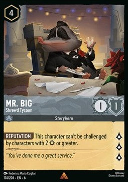 Mr. Big - Raffinierter Geschäftsmann 6AZS-174 Rare Near Mint Deutsch Foil