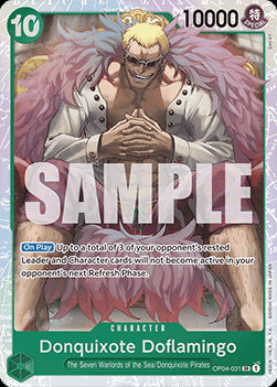 Donquixote Doflamingo (OP04-031) (V.1) PRB01 Super Rare Near Mint Englisch