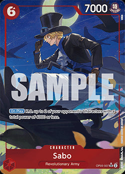 Sabo (OP05-007) (V.2) PRB01 Alternate Art Near Mint Englisch