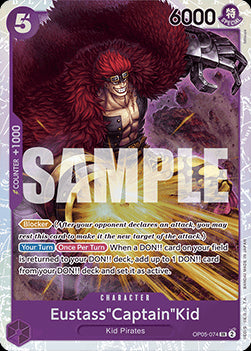 Eustass"Captain"Kid (OP05-074) (V.1) PRB01 Super Rare Near Mint Englisch