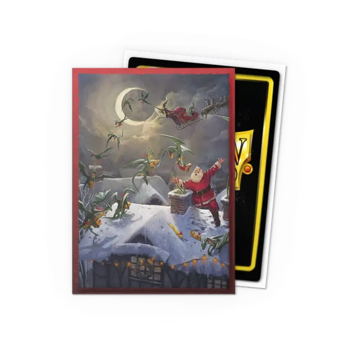 Dragon Shield Brushed Art Sleeves - Christmas Dragon 2023 (100 Sleeves)