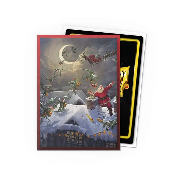 Dragon Shield Brushed Art Sleeves - Christmas Dragon 2023 (100 Sleeves)