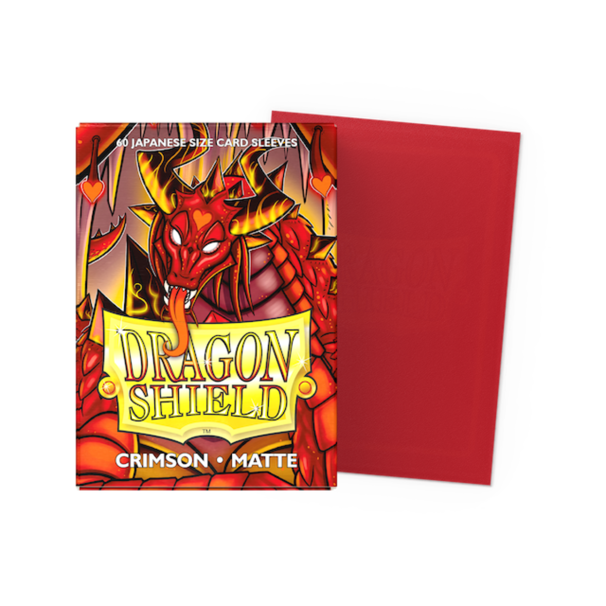 Dragon Shield Small Sleeves - Matte Crimson (60 Sleeves)