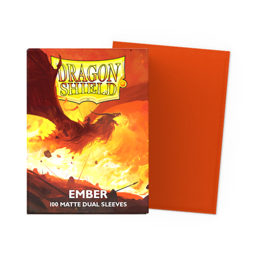 Dragon Shield Standard Size Dual Matte Sleeves - Ember (100 Sleeves)