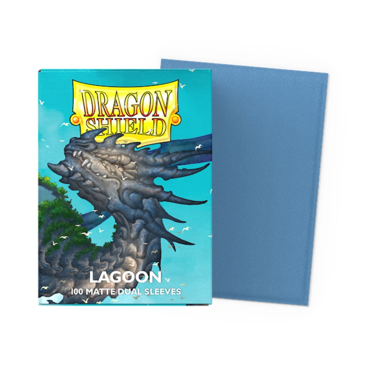 Dragon Shield Standard Size Dual Matte Sleeves - Lagoon (100 Sleeves)