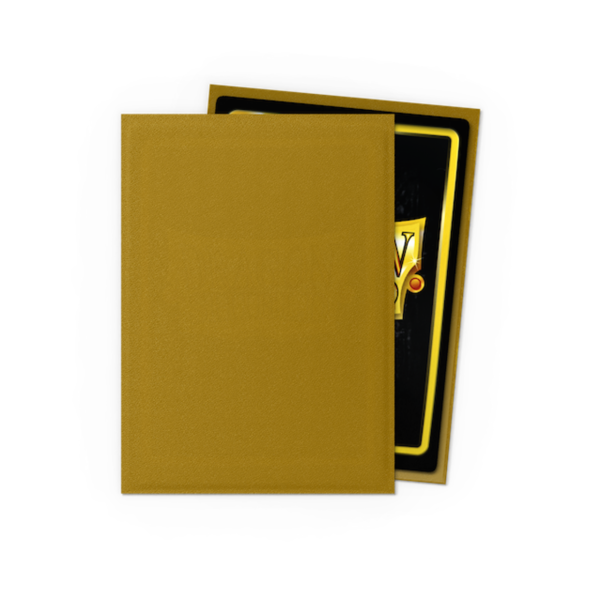 Dragon Shield Standard Size Matte Sleeves - Gold (100 Sleeves)