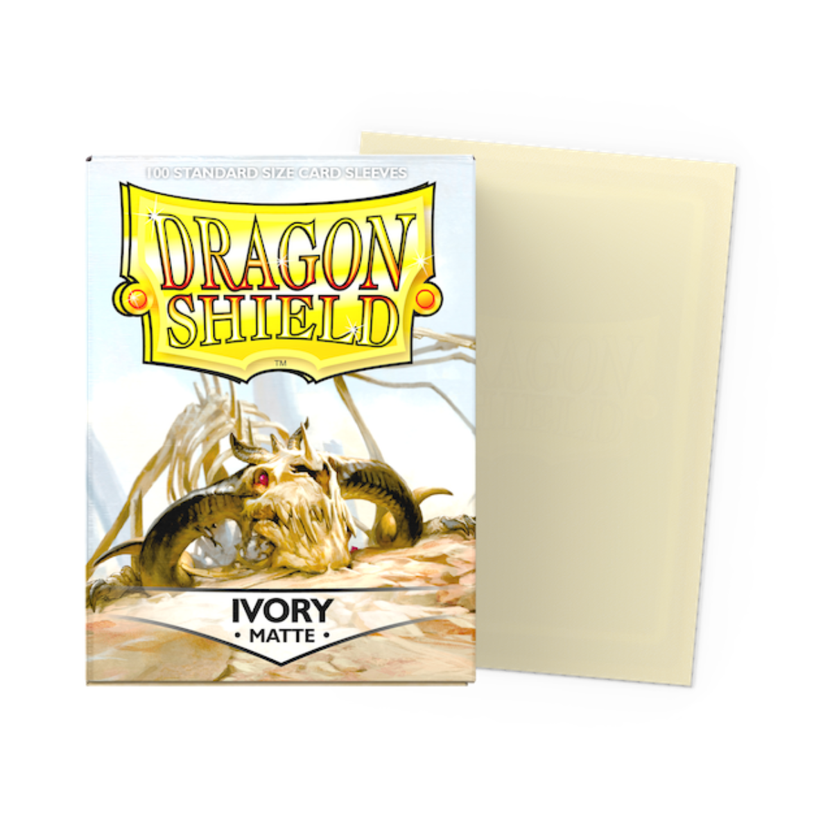 Dragon Shield Standard Size Matte Sleeves - Ivory (100 Sleeves)