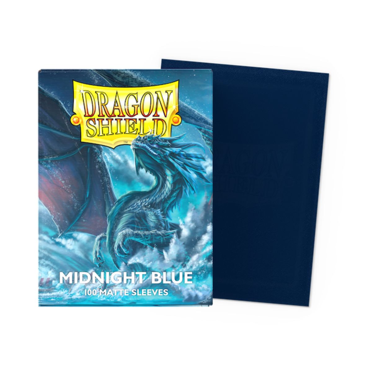 Dragon Shield Standard Size Matte Sleeves - Midnight Blue (100 Sleeves)