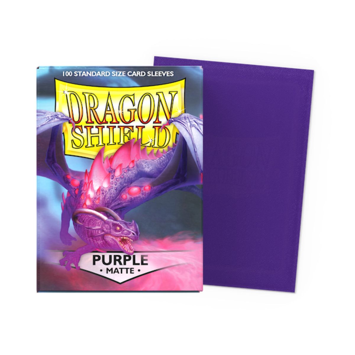 Dragon Shield Standard Size Matte Sleeves - Purple (100 Sleeves)