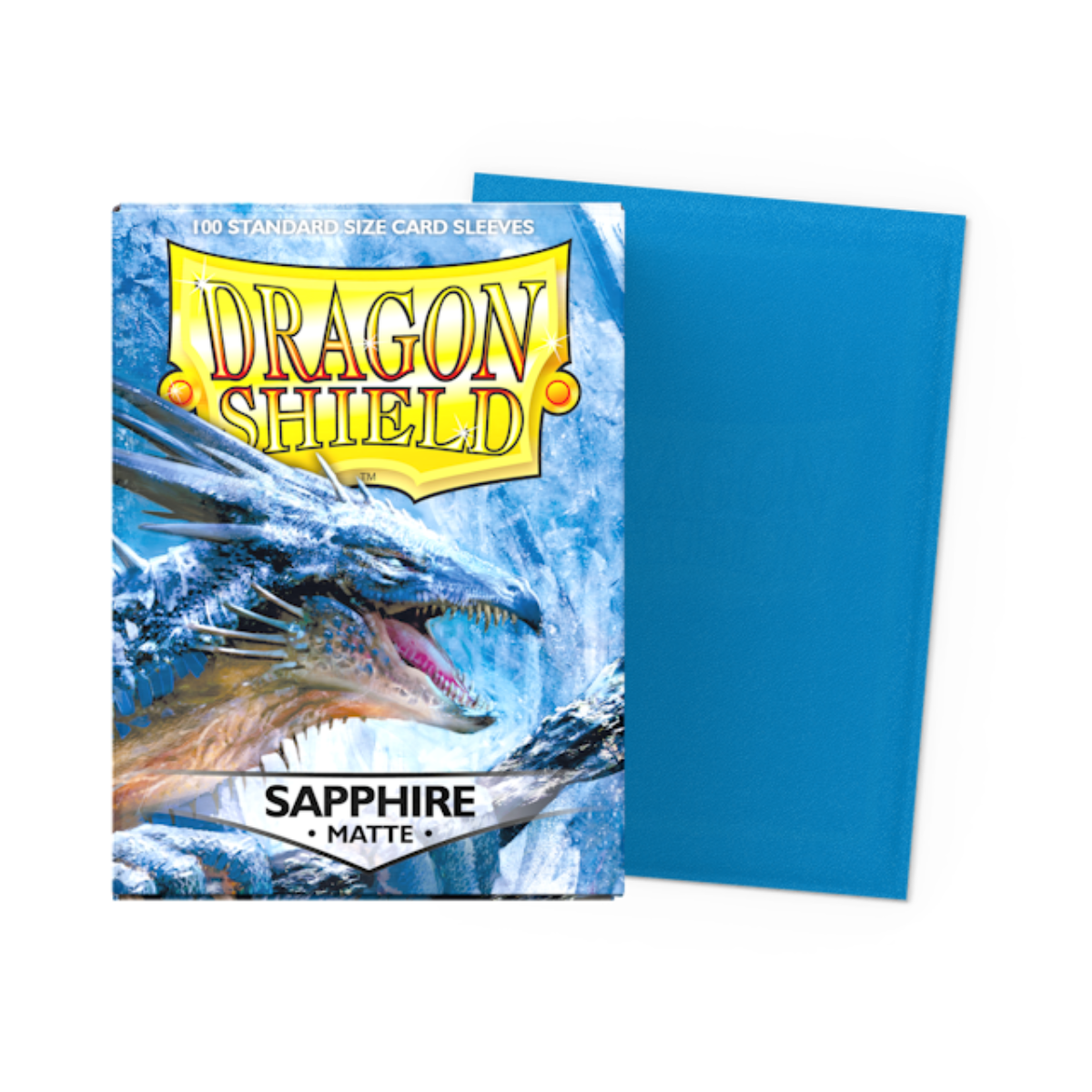 Dragon Shield Standard Size Matte Sleeves - Sapphire (100 Sleeves)