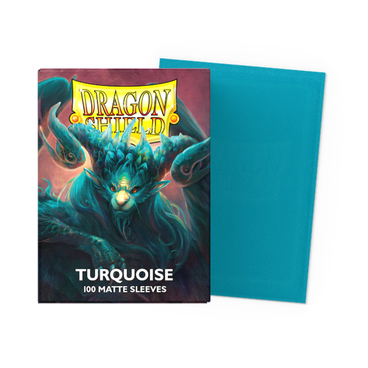 Dragon Shield Standard Size Matte Sleeves - Turquoise (100 Sleeves)