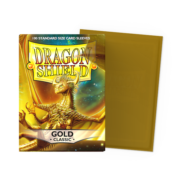 Dragon Shield Standard Sleeves - Gold (100 Sleeves)