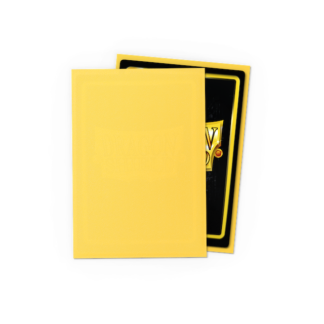 Dragon Shield Small Sleeves - Matte Yellow (60 Sleeves)